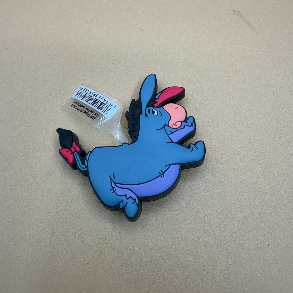 Jibbitz Disney Winnie the Pooh Eeyore Croc Shoe Charm PVC Blue